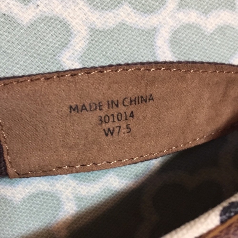 TOMS Leopard Playa Thong Sandals Chocolate Canvas Ocelot 7.5 - Picture 9 of 9